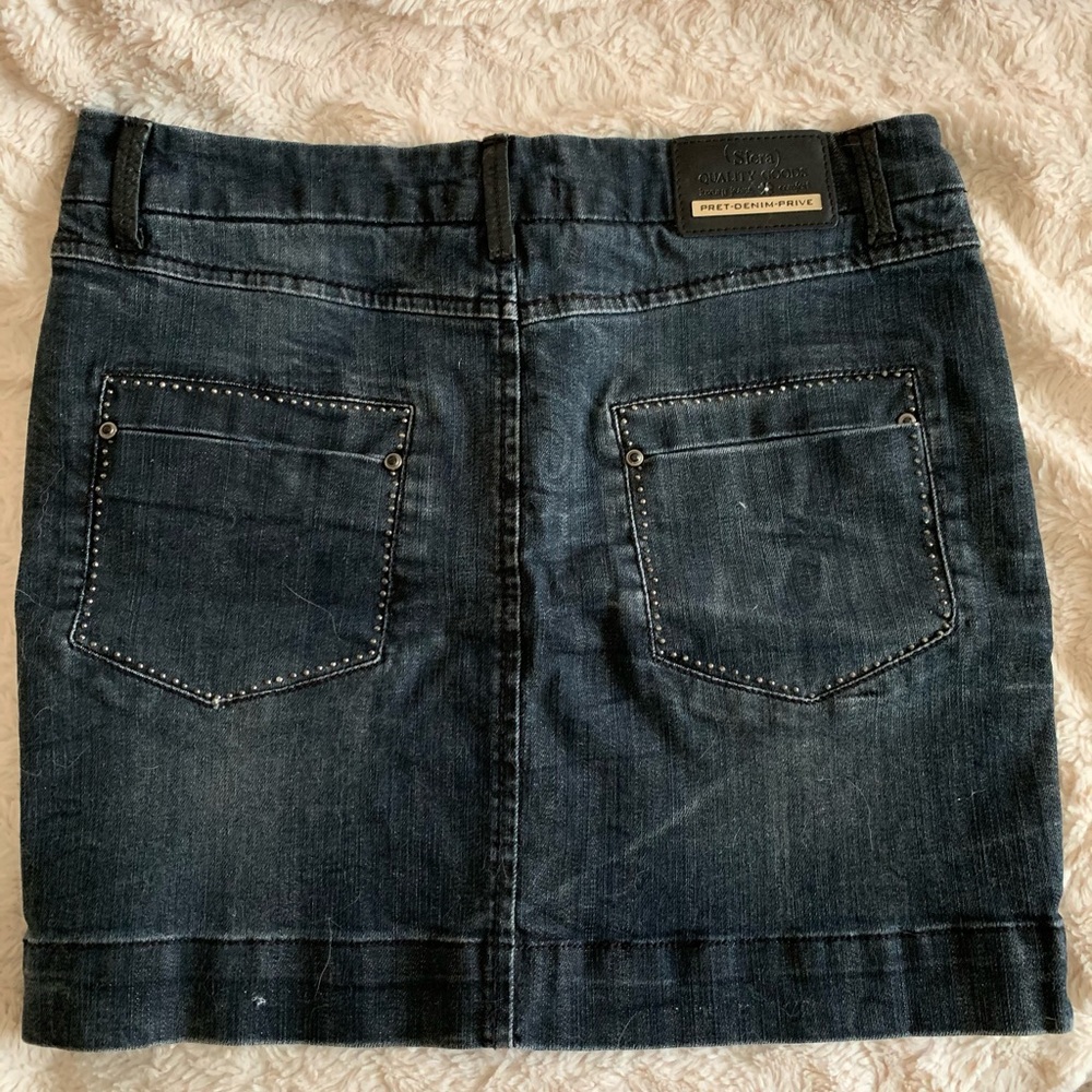 Sfera Dark Grey Denim Skirt - Picture 2 of 5